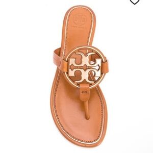 Tory Burch metal miller soft- brown with rose gold logo